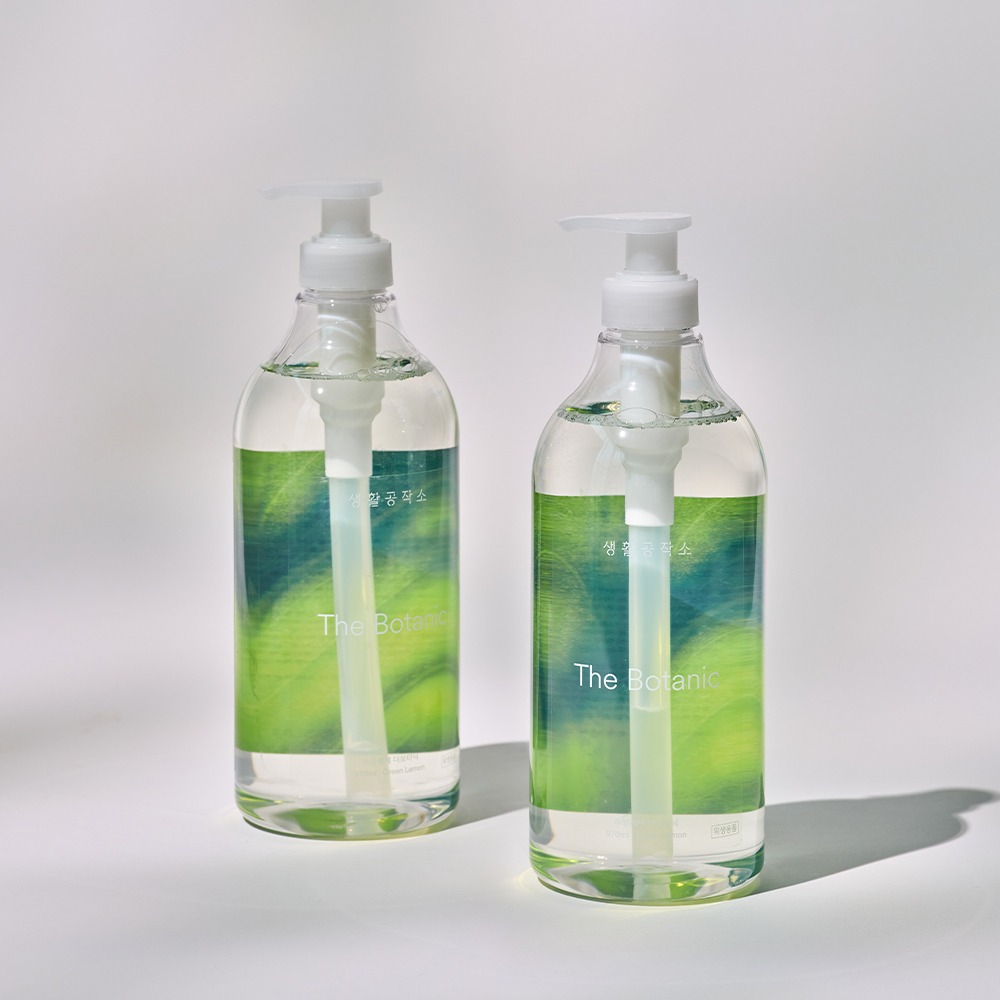 생활공작소 더보타닉 주방세제 그린레몬향 · 970ml × 2개