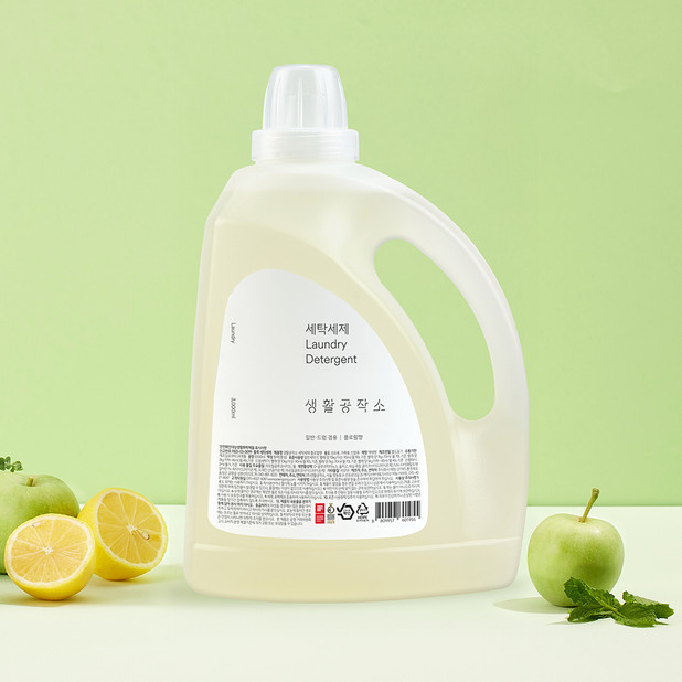 생활공작소 플로럴 세탁세제 플로럴향 · 3L